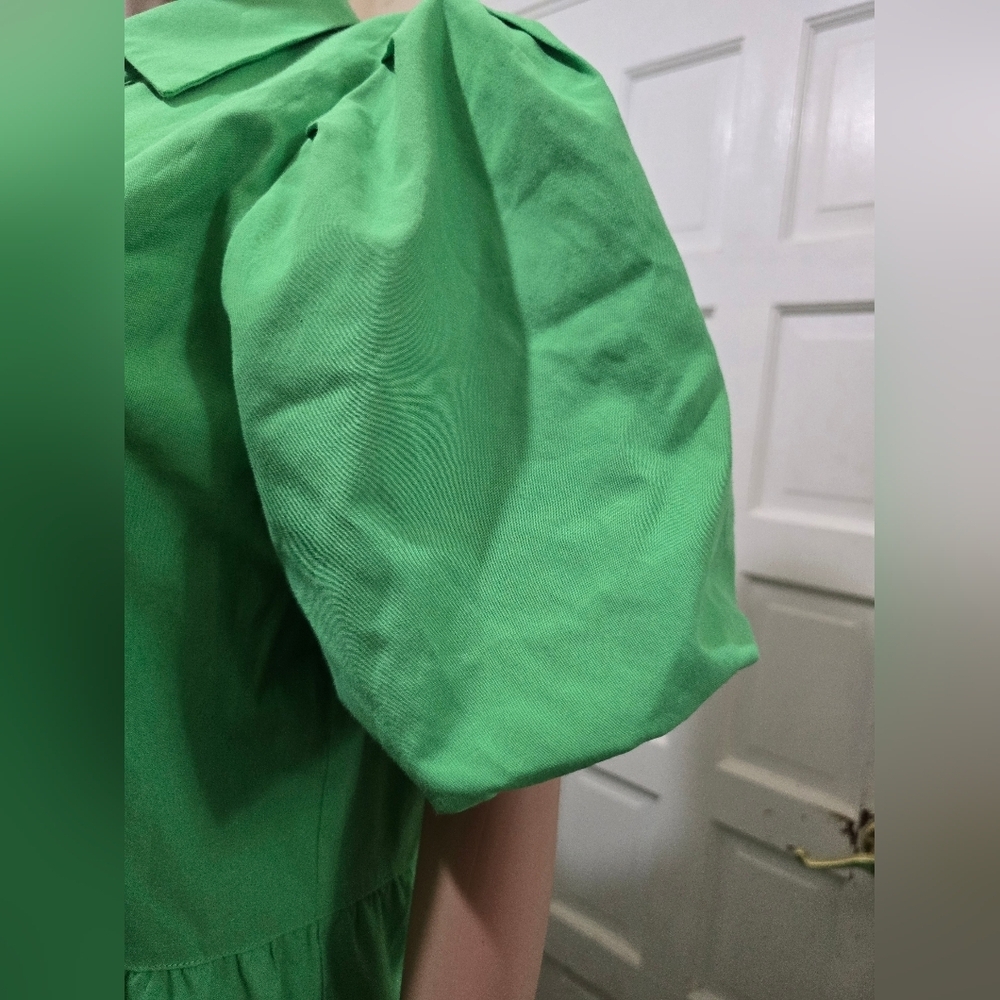 Brochu Walker Vibrant Green Button-Down Maxi Dress - Picture 4 of 8